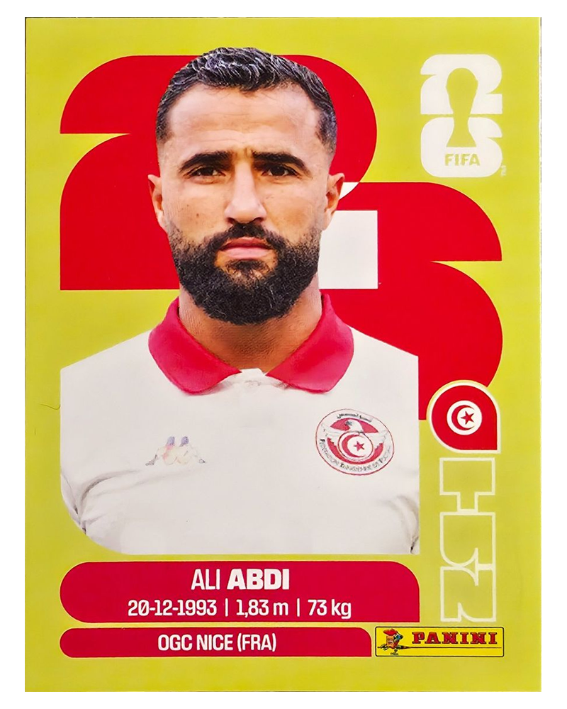 Panini FIFA WM 2026 United - TUN 7 - Ali Abdi