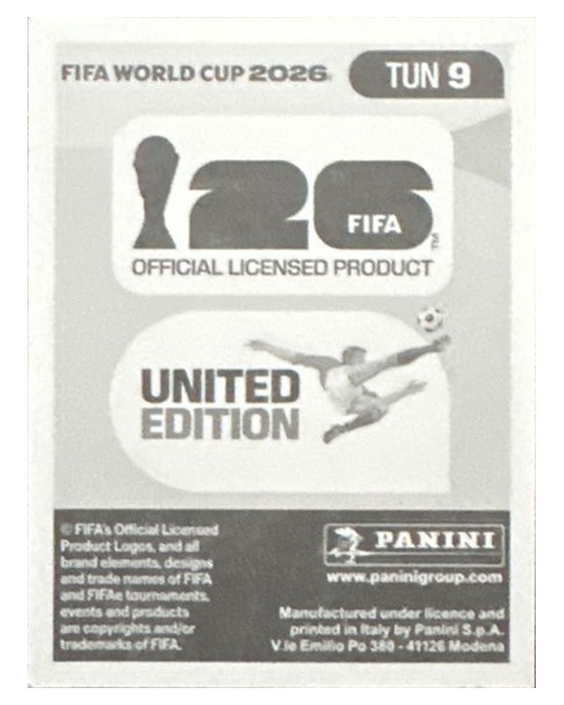 Panini FIFA WM 2026 United - TUN 9 - Ellyes Skhiri