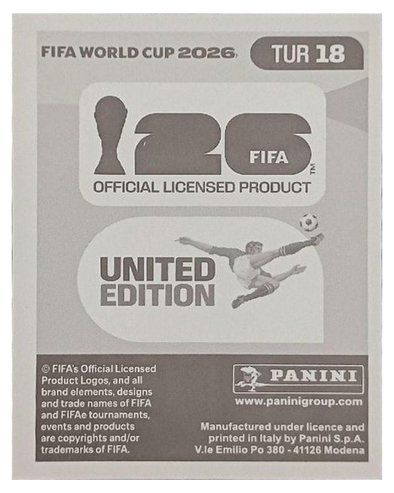 Panini FIFA WM 2026 United - TUR 18 - Baris Alper Yilmaz