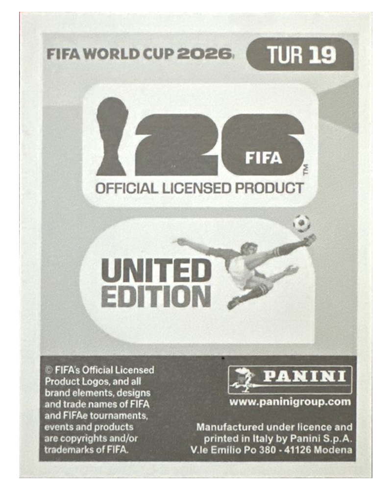 Panini FIFA WM 2026 United - TUR 19 - Kerem Akturkoglu