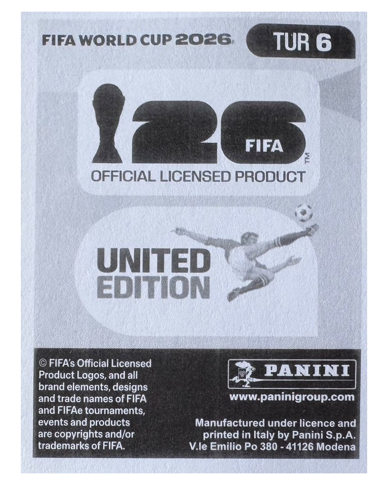 Panini FIFA WM 2026 United - TUR 6 - Caglar Soyuncu