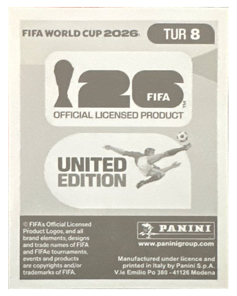 Panini FIFA WM 2026 United - TUR 8 - Ferdi Kadioglu