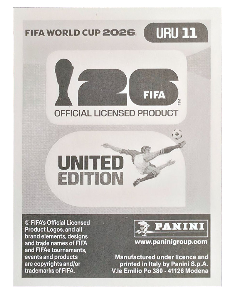 Panini FIFA WM 2026 United - URU 11 - Giorgian De Arrascaeta