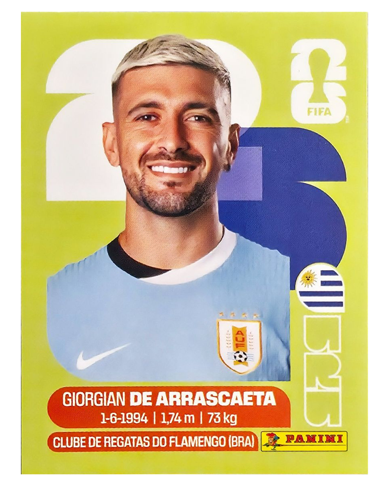 Panini FIFA WM 2026 United - URU 11 - Giorgian De Arrascaeta