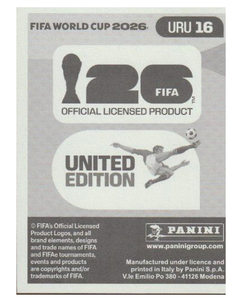 Panini FIFA WM 2026 United - URU 16 - Maxi Araujo