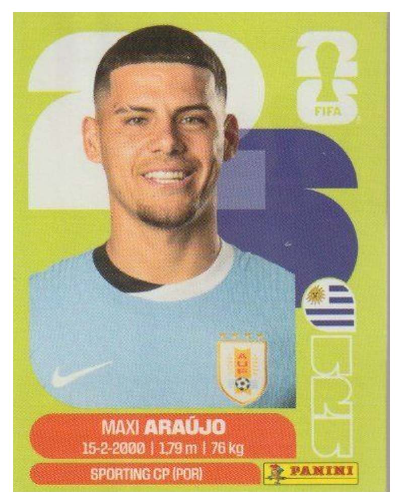 Panini FIFA WM 2026 United - URU 16 - Maxi Araujo