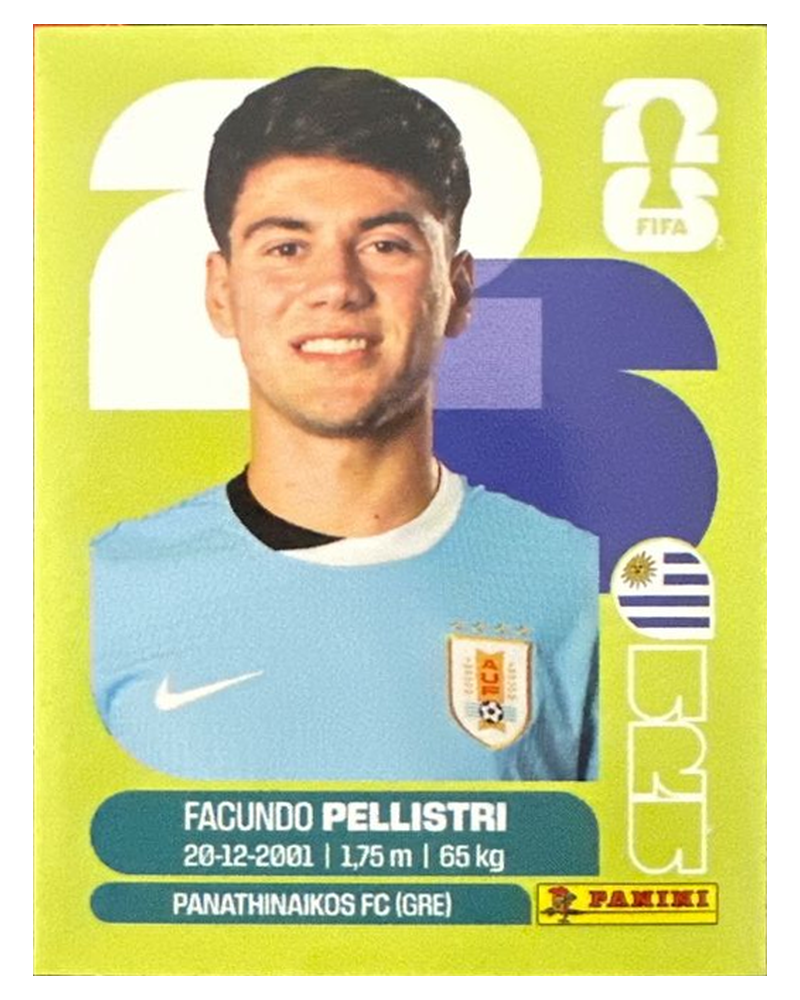 Panini FIFA WM 2026 United - URU 20 - Facundo Pellistri