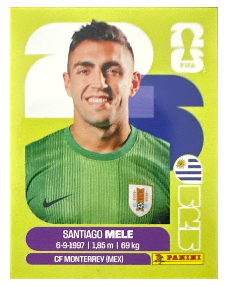 Panini FIFA WM 2026 United - URU 3 - Santiago Mele Vorderseite