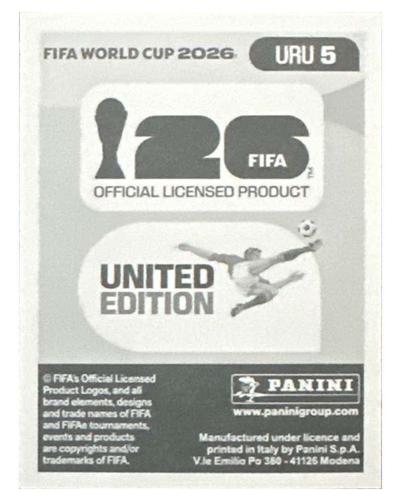Panini FIFA WM 2026 United - URU 5 - José María Giménez