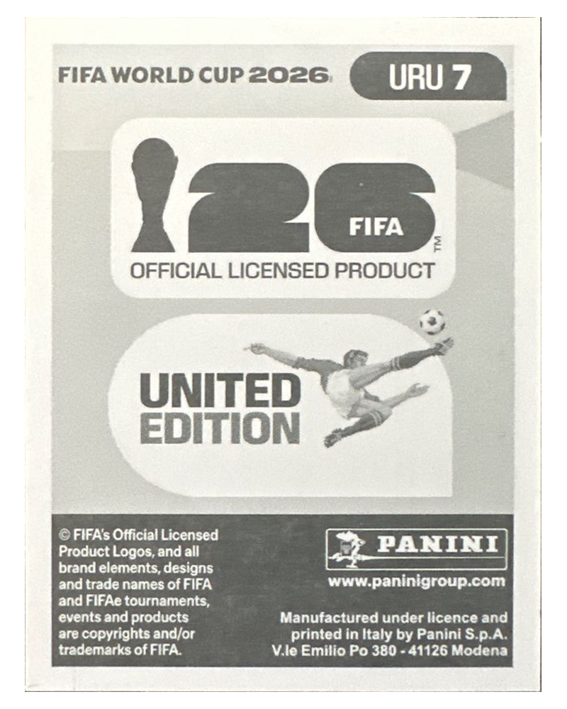 Panini FIFA WM 2026 United - URU 7 - Mathias Olivera