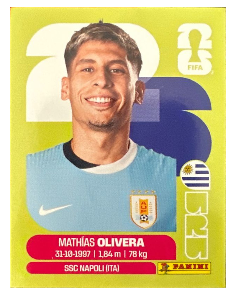Panini FIFA WM 2026 United - URU 7 - Mathias Olivera