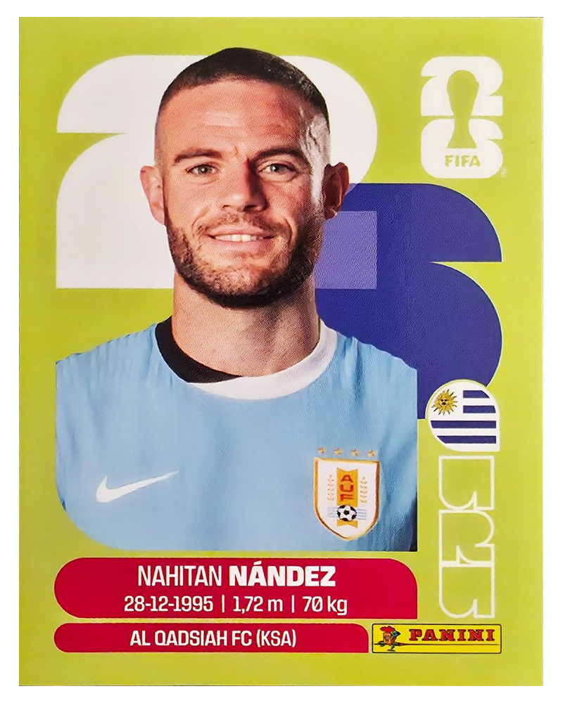 Panini FIFA WM 2026 United - URU 9 - Nahitan Nandez