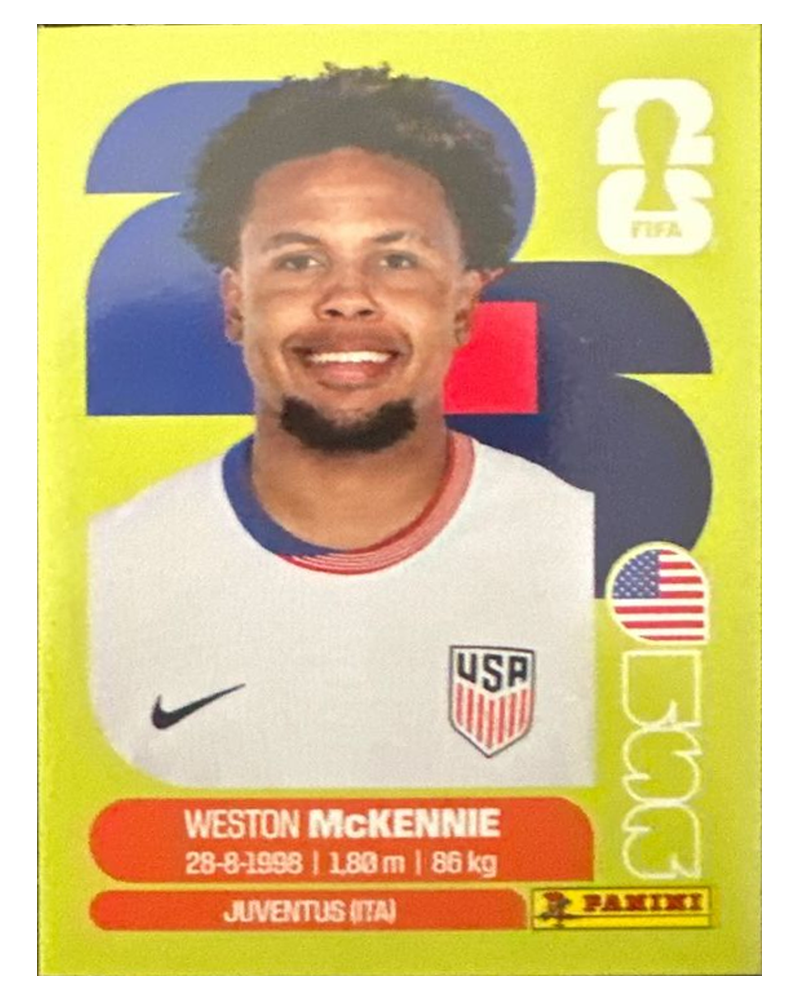 Panini FIFA WM 2026 United - USA 10 - Weston McKennie
