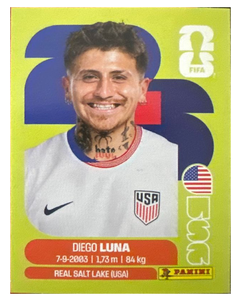 Panini FIFA WM 2026 United - USA 14 - Diego Luna