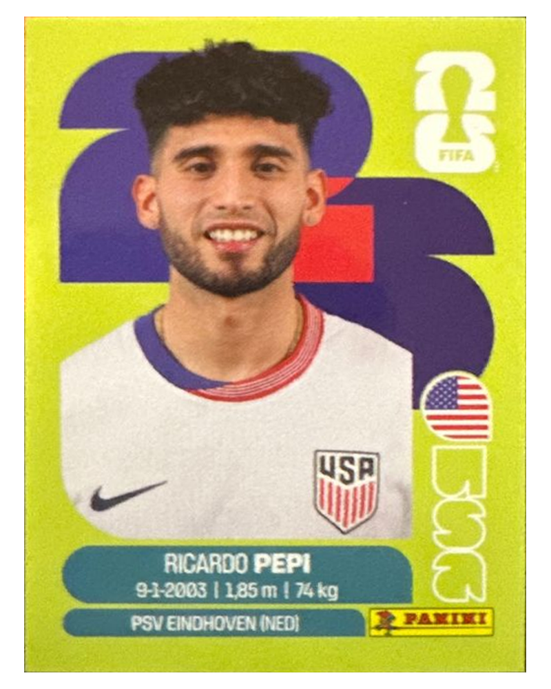 Panini FIFA WM 2026 United - USA 18 - Ricardo Pepi