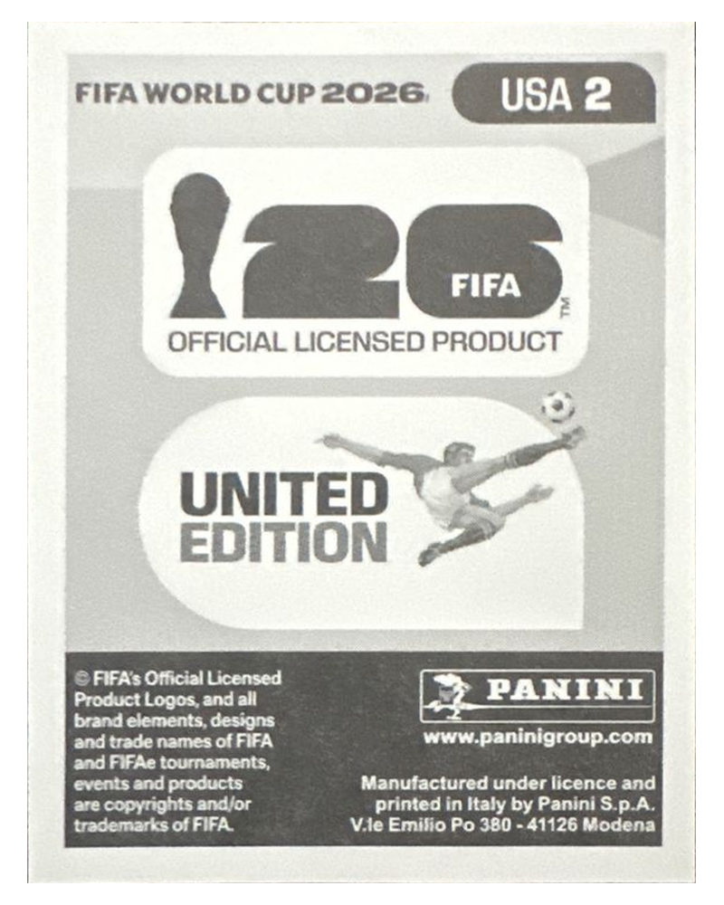 Panini FIFA WM 2026 United - USA 2 - Math Freese