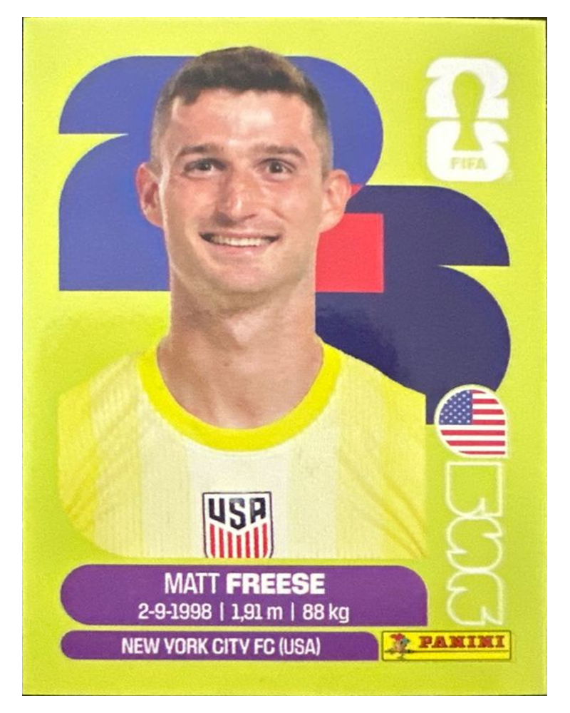 Panini FIFA WM 2026 United - USA 2 - Math Freese