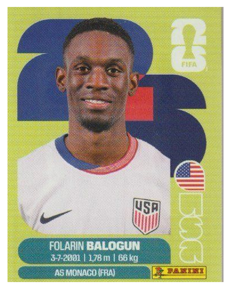 Panini FIFA WM 2026 United - USA 20 - Folarin Balogun