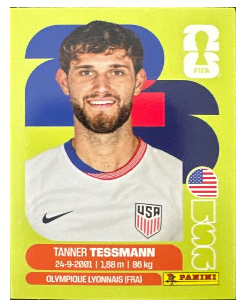 Panini FIFA WM 2026 United - USA 9 - Tanner Tessmann