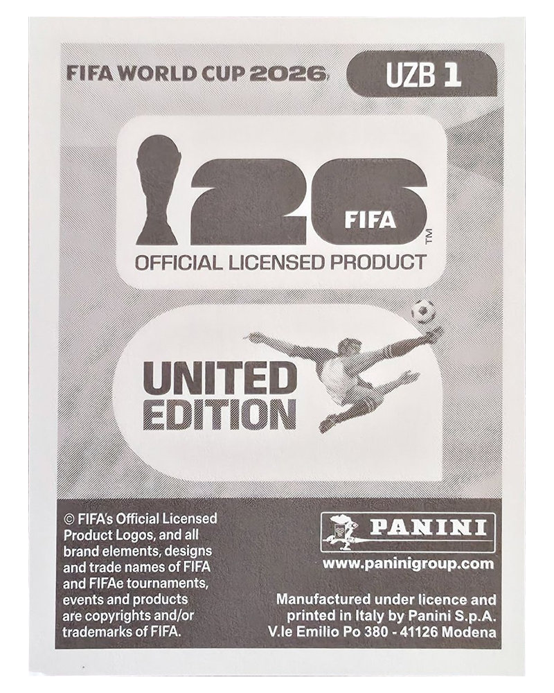 Panini FIFA WM 2026 United - UZB 1 - Team Logo