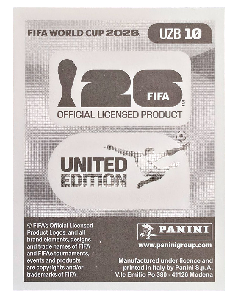 Panini FIFA WM 2026 United - UZB 10 - Odiljon Hamrobekov