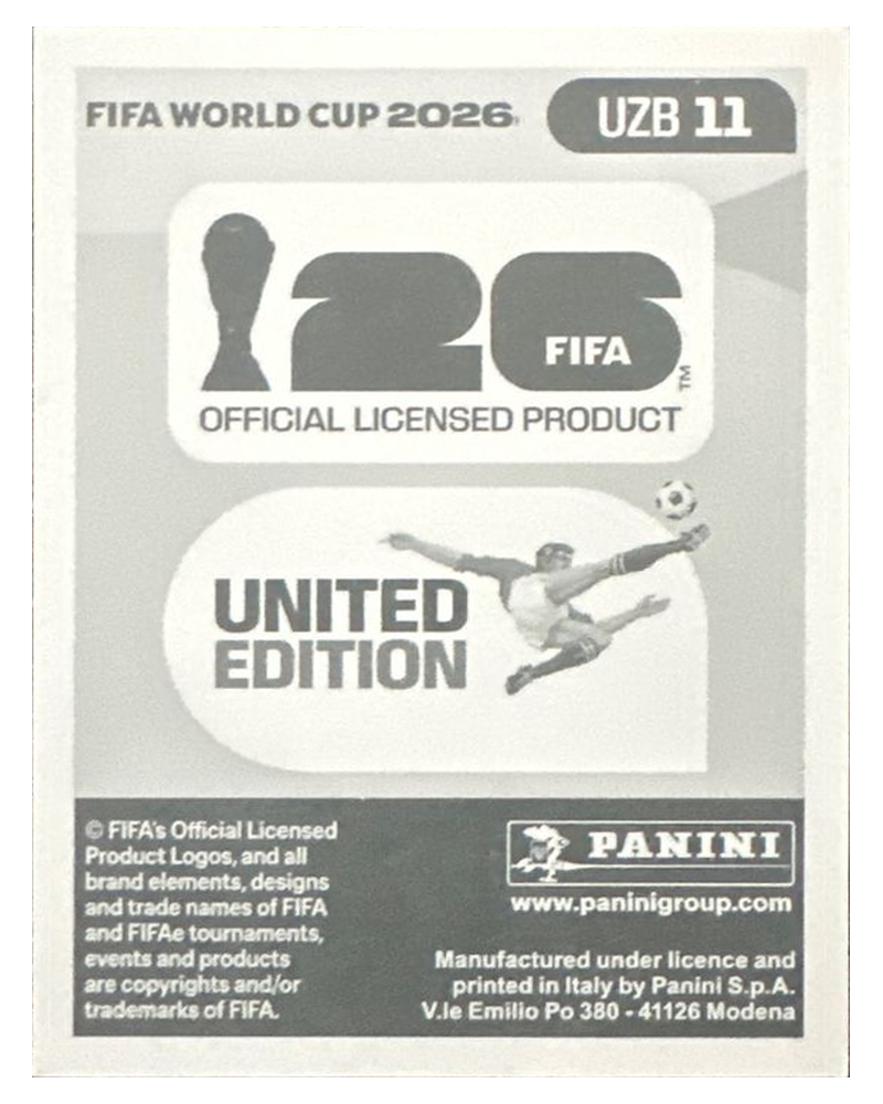 Panini FIFA WM 2026 United - UZB 11 - Otabek Shukurov