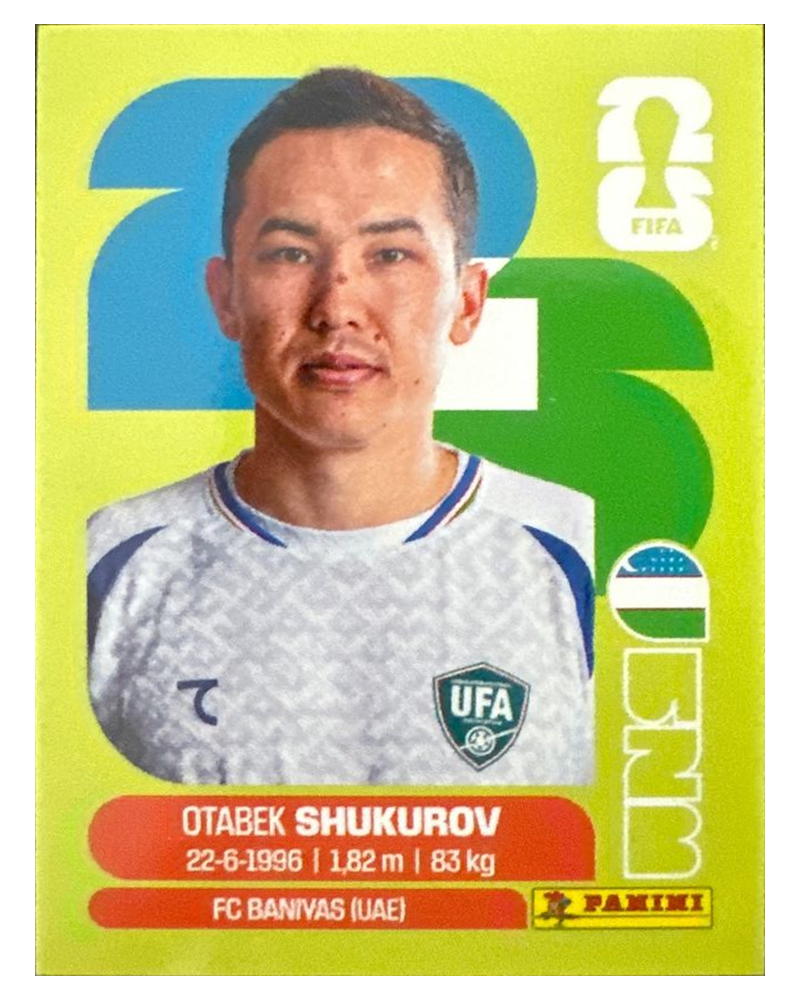 Panini FIFA WM 2026 United - UZB 11 - Otabek Shukurov