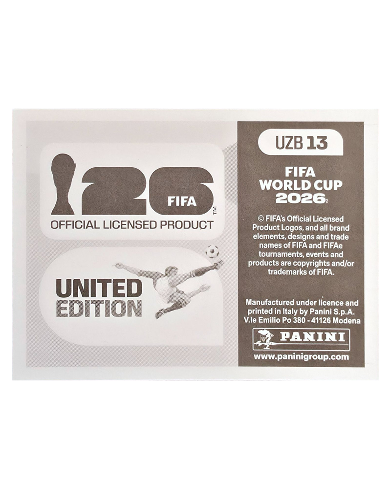 Panini FIFA WM 2026 United - UZB 13 - Team Photo