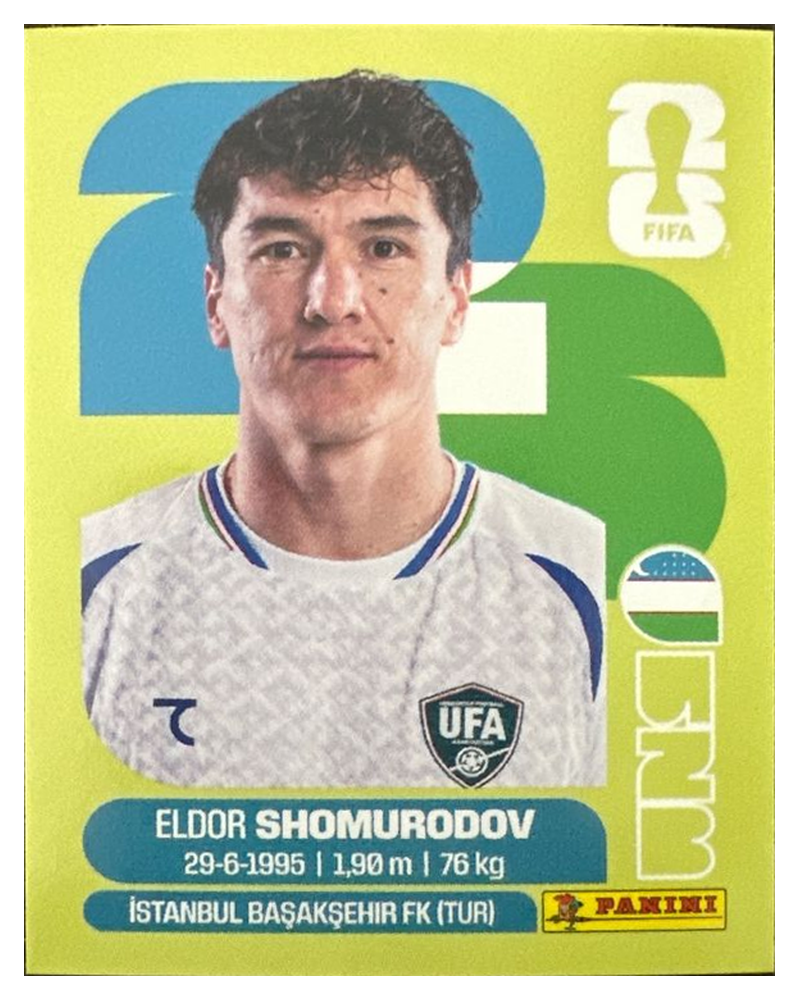 Panini FIFA WM 2026 United - UZB 16 - Eldor Shomurodov