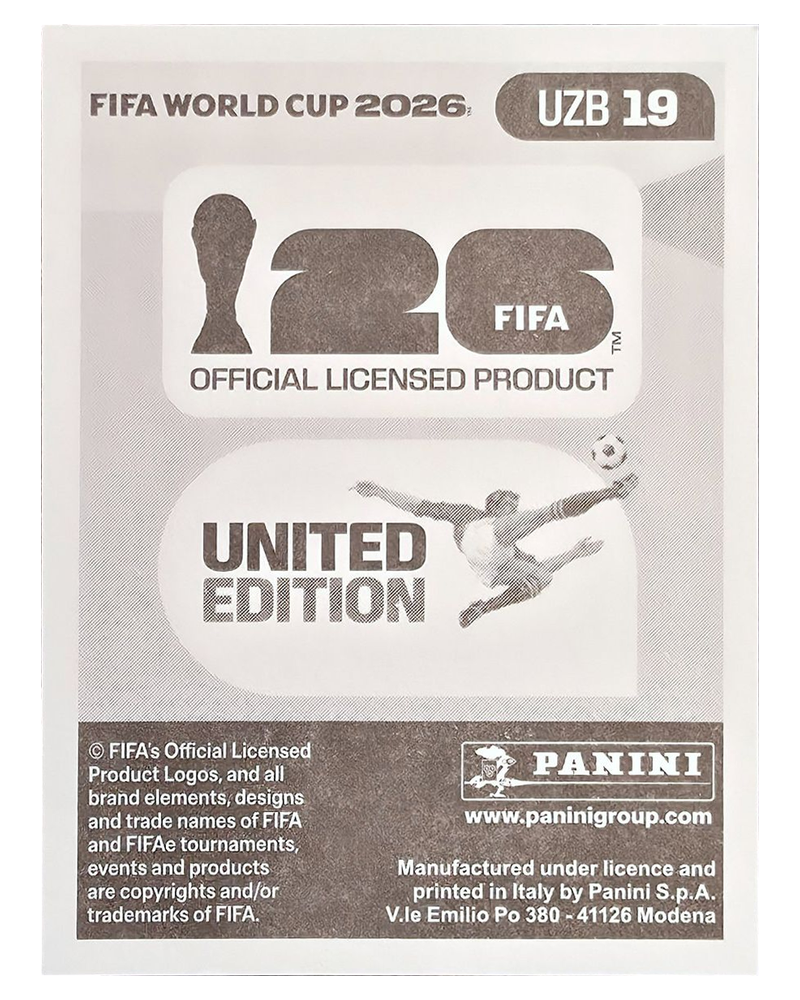Panini FIFA WM 2026 United - UZB 19 - Igor Sergeev