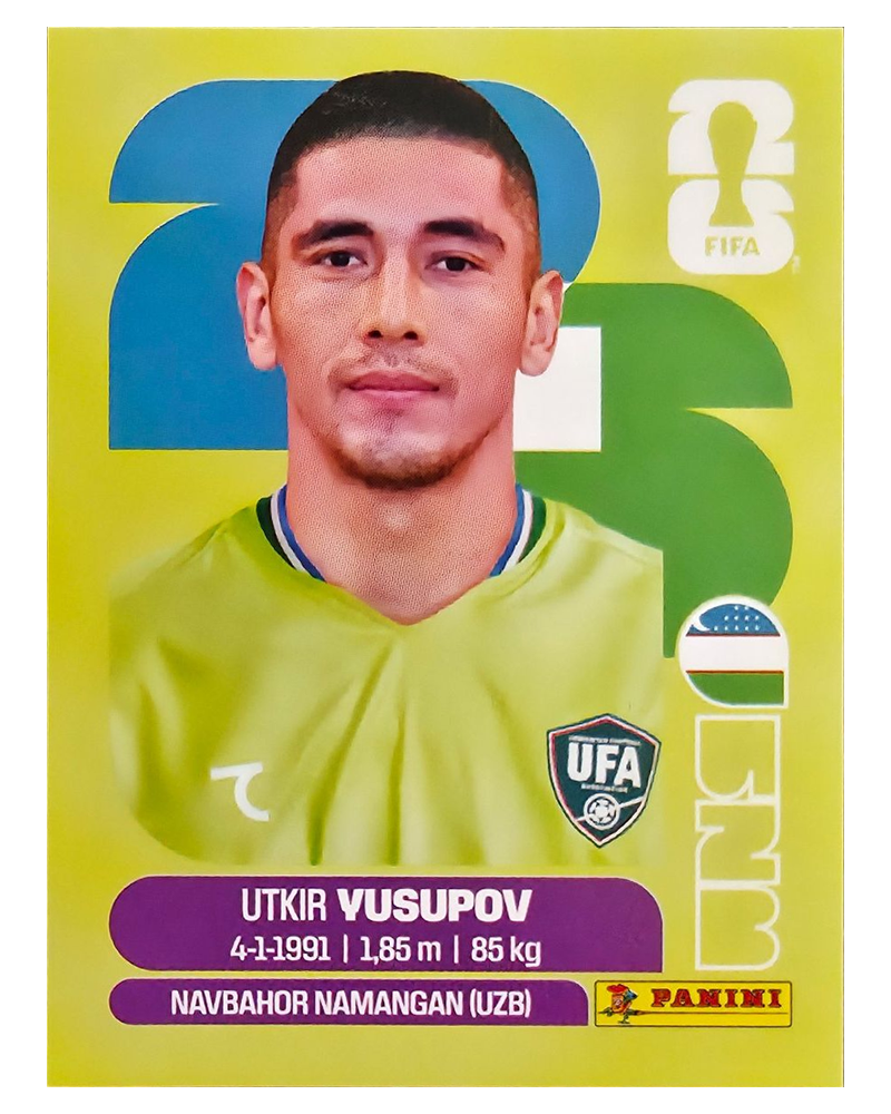 Panini FIFA WM 2026 United - UZB 2 - Utkir Yusupov