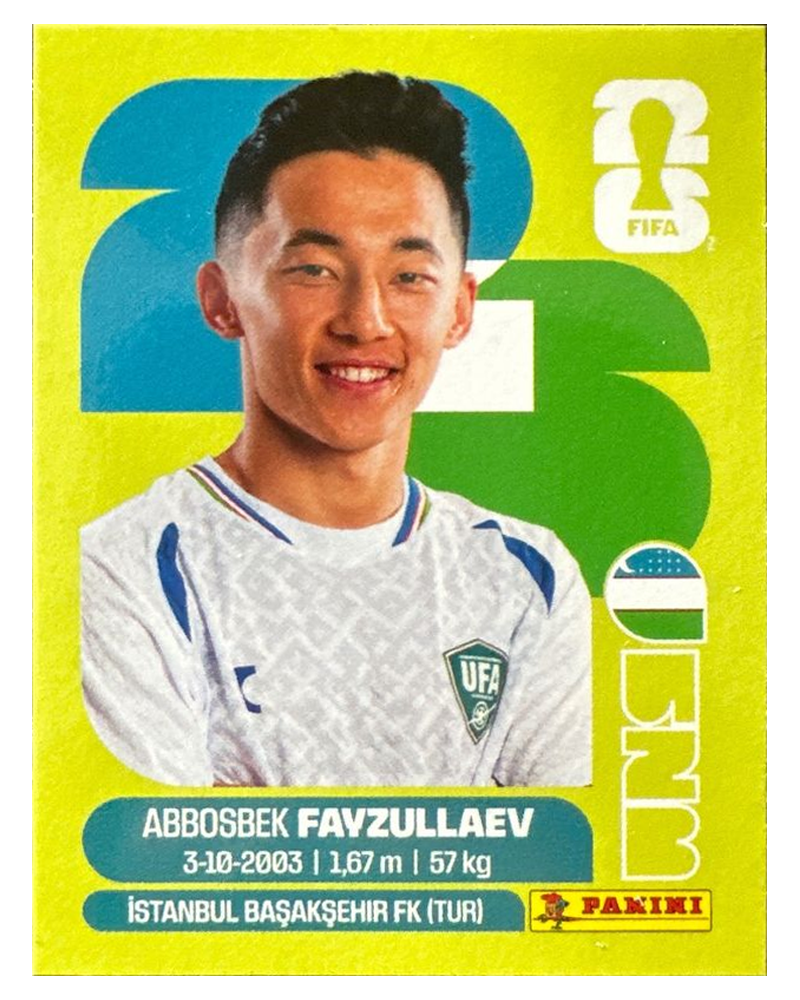 Panini FIFA WM 2026 United - UZB 20 - Abbosbek Fayzullaev