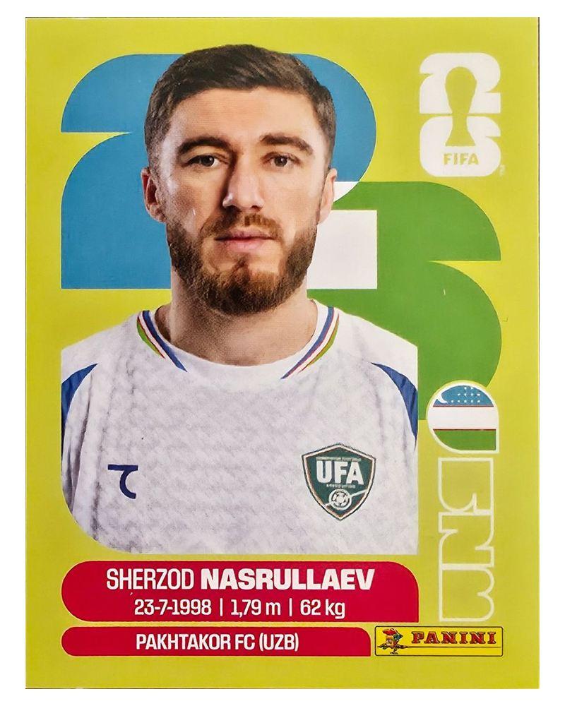 Panini FIFA WM 2026 United - UZB 4 - Sherzod Nasrullaev