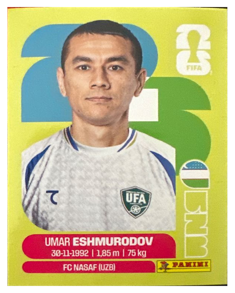 Panini FIFA WM 2026 United - UZB 5 - Umar Eshmurodov