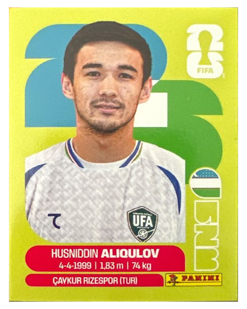 Panini FIFA WM 2026 United - UZB 6 - Husniddin Aliqulov
