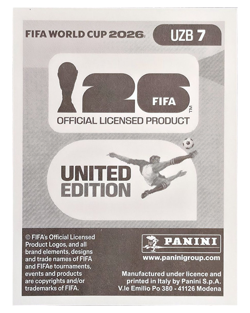 Panini FIFA WM 2026 United - UZB 7 - Rustamjon Ashurmatov