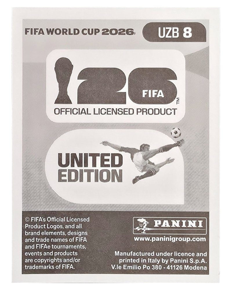 Panini FIFA WM 2026 United - UZB 8 - Khojiakbar Alijonov