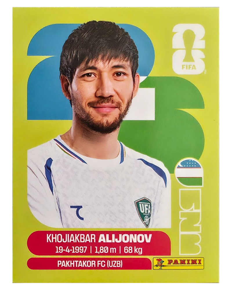 Panini FIFA WM 2026 United - UZB 8 - Khojiakbar Alijonov