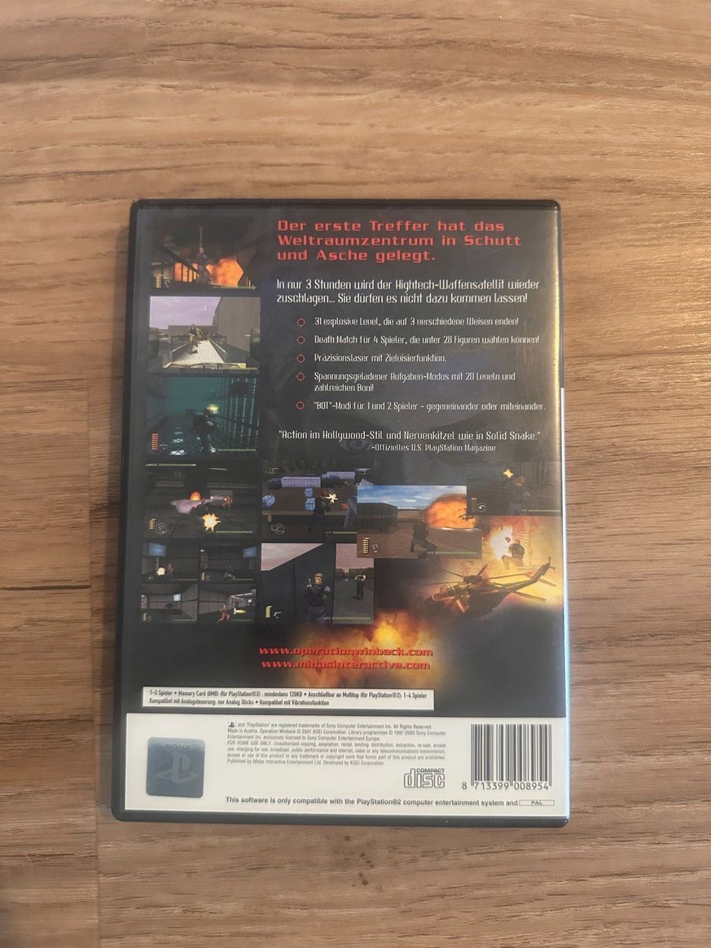 Operation Winback - PS2 Spiel komplett – Foto 2
