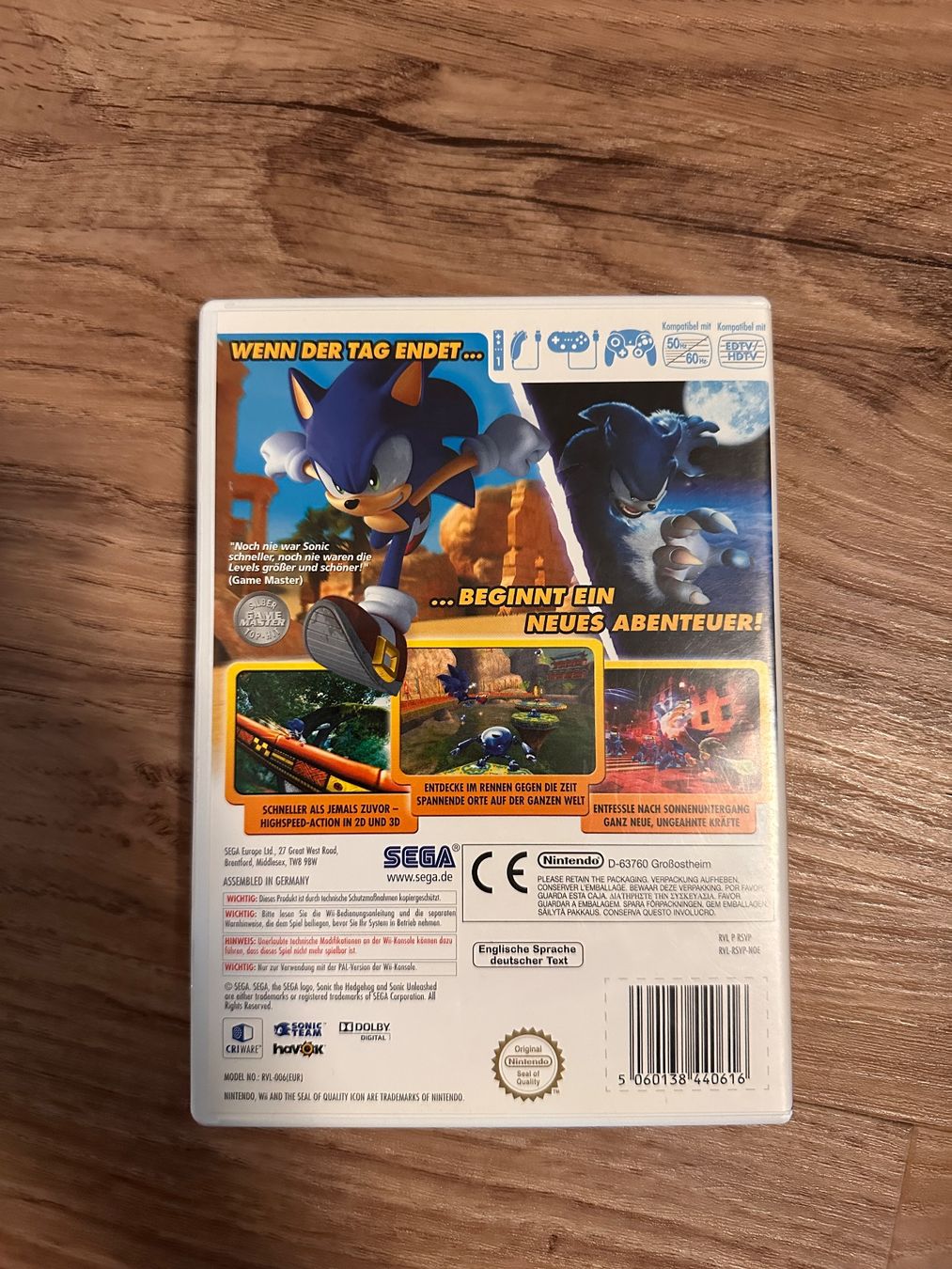 Sonic Unleashed - Nintendo Wii Spiel – Foto 2