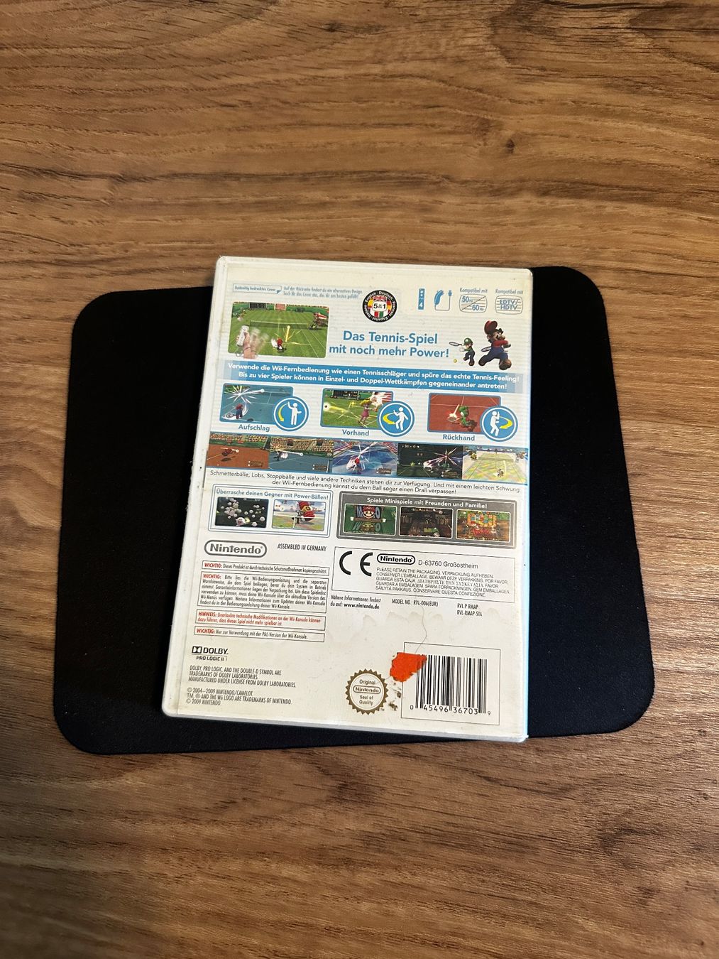 Mario Power Tennis - Nintendo Wii Spiel – Foto 2