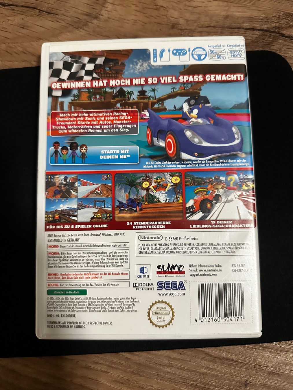 Sonic & SEGA All-Stars Racing - Nintendo Wii Spiel – Foto 2