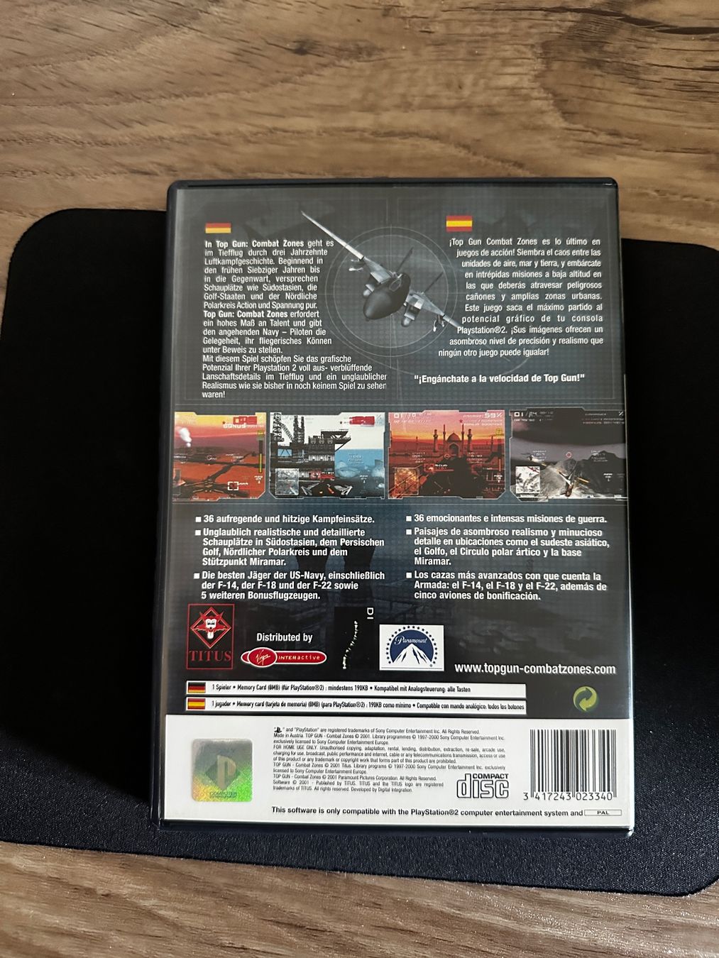 TOP GUN Combat zones - PS2 Spiel – Foto 2