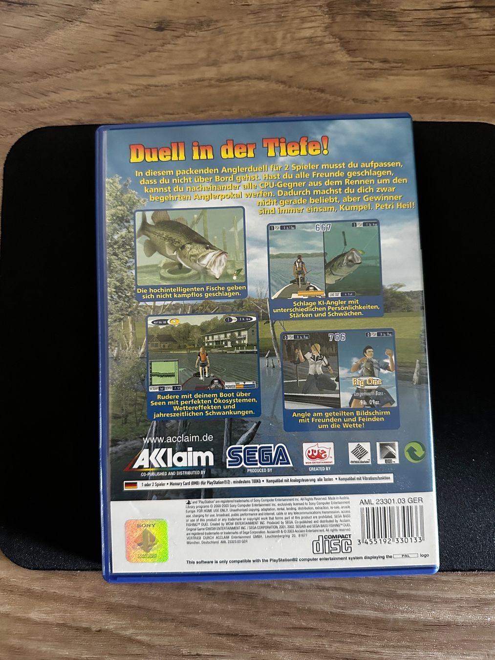 SEGA Bass Fishing Duel - PS2 Spiel – Foto 2