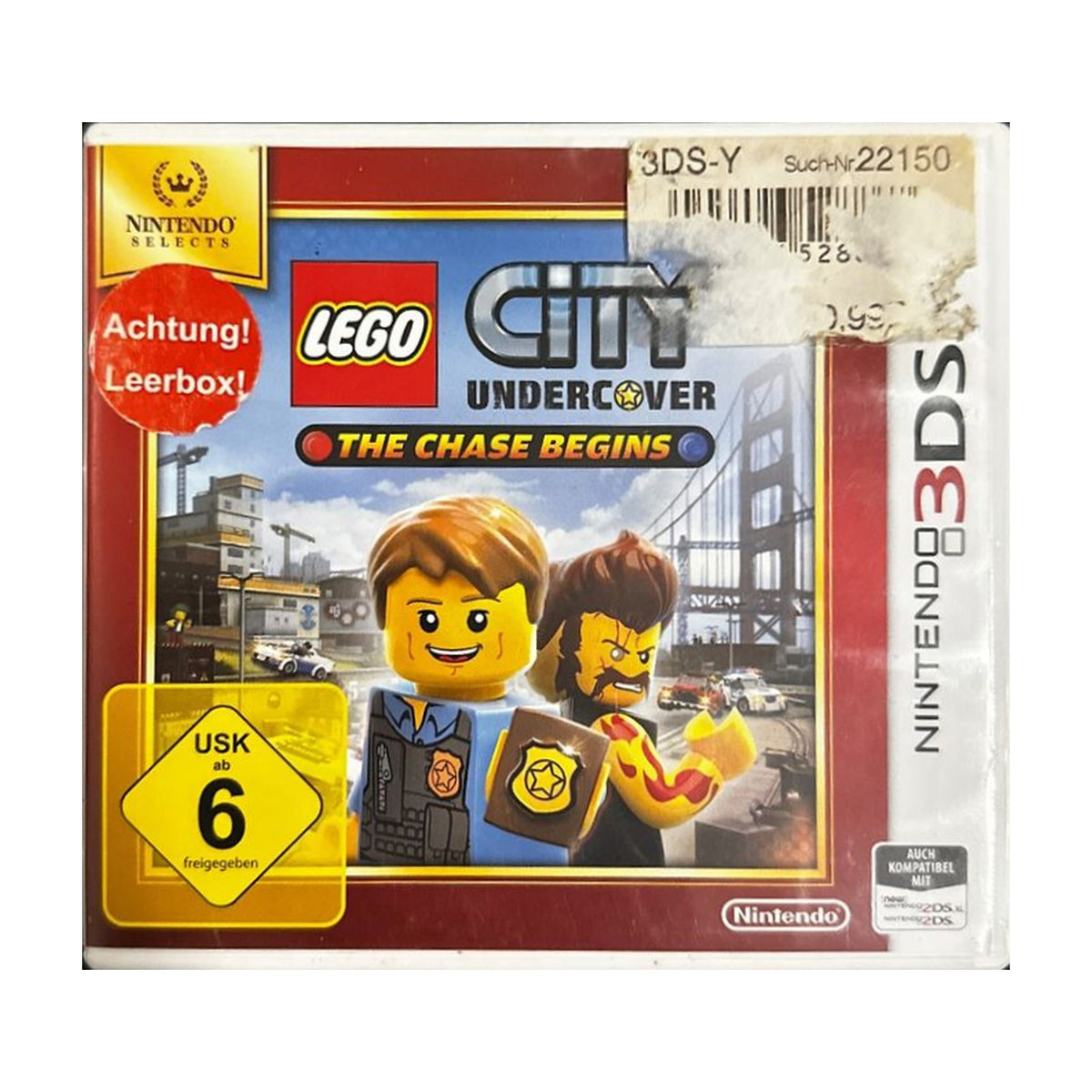 LEGO City Undercover: The Chase Begins - Nintendo 3DS Spiel – freigestelltes Hauptbild