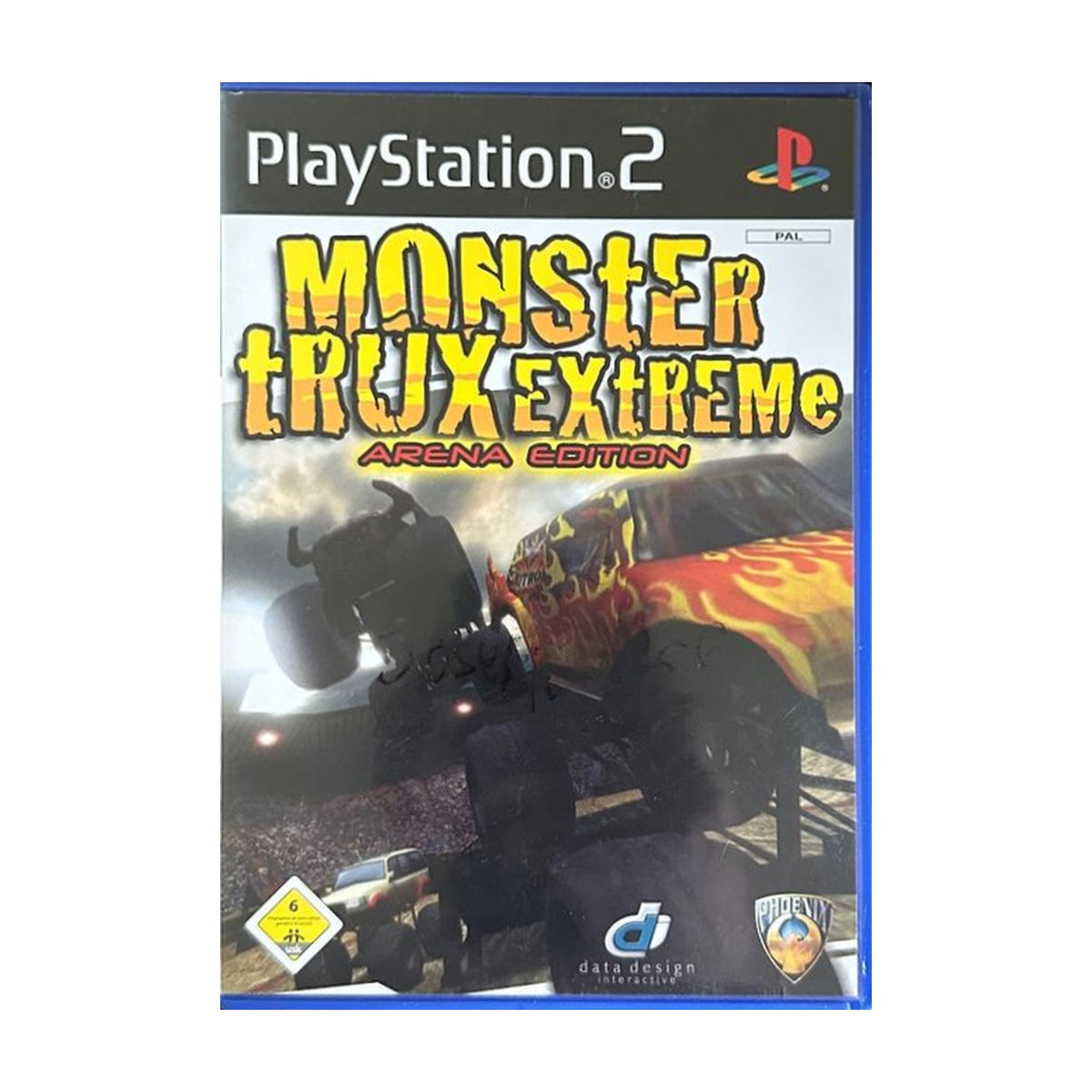 Monster Trux Extreme Arena Edition - PS2 Spiel – freigestelltes Hauptbild