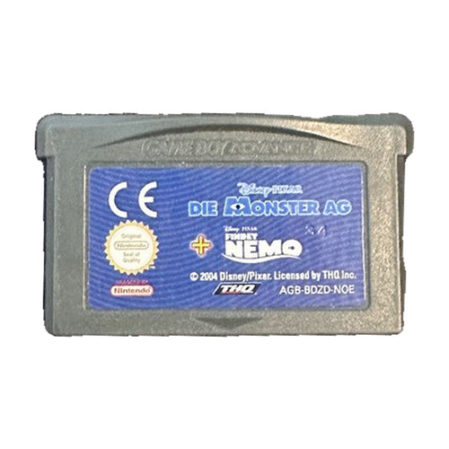 Die Monster + Findet Nemo - Game Boy Advance Spiel – freigestelltes Hauptbild