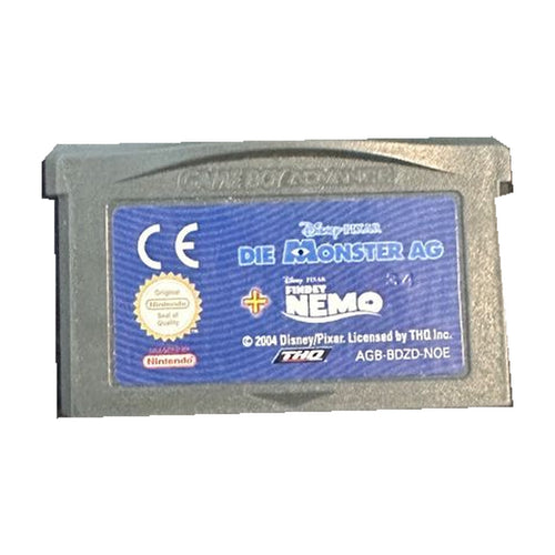 Die Monster + Findet Nemo - Game Boy Advance Spiel – freigestelltes Hauptbild