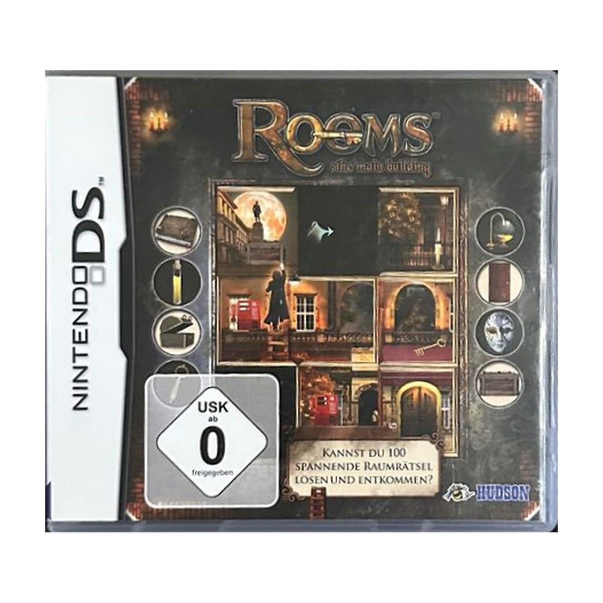 Rooms: The Main Building - Nintendo DS Spiel – freigestelltes Hauptbild