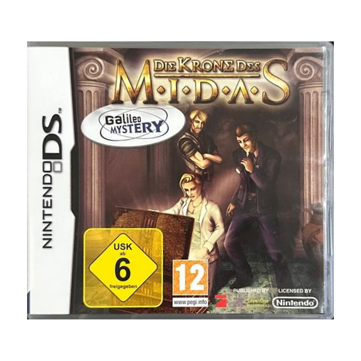 Galileo Mystery: Die Krone des Midas - Nintendo DS Spiel – freigestelltes Hauptbild
